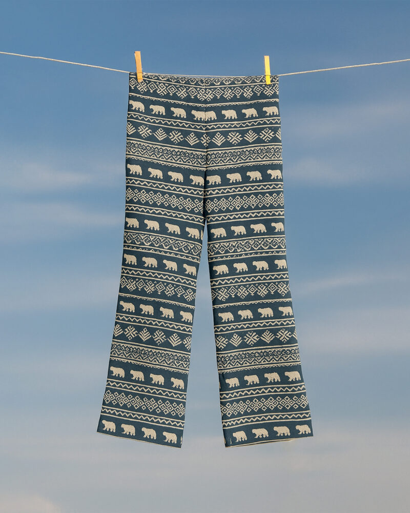 Black Fenn – Black Fennel Print Cotton Pants for Women