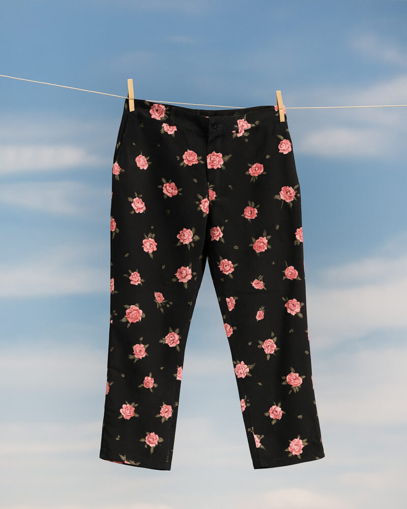 RosaVelin – Reyan Black with Rose Flower Print Co-Ord Set for Women - Image 2
