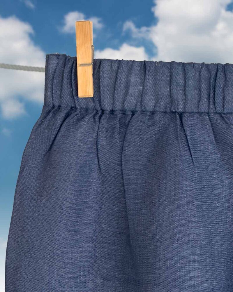 Navea – Linen Navy-Blue Co-Ord Set for Women - Image 3