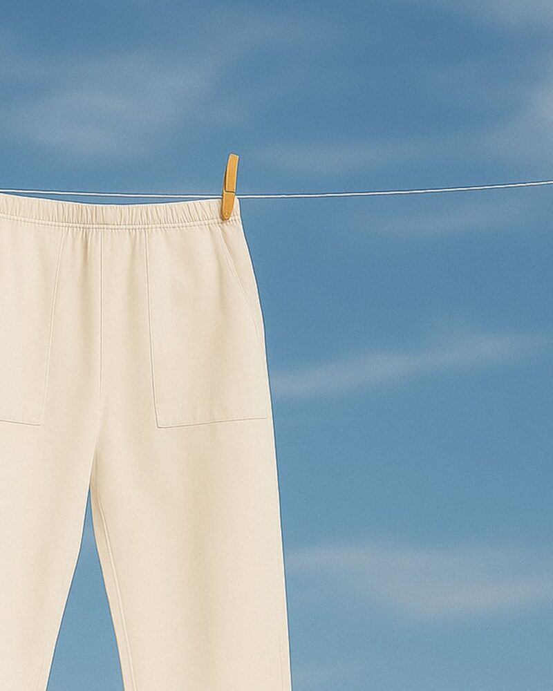 Chand Weve – White Cotton Muslin Pants for Women - Image 2