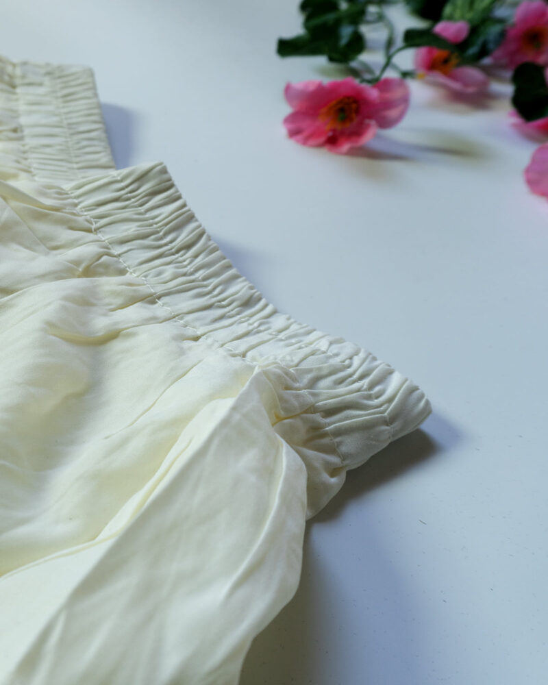 Charvi Netted Beige Layered Skirts – Women’s Skirt - Image 2