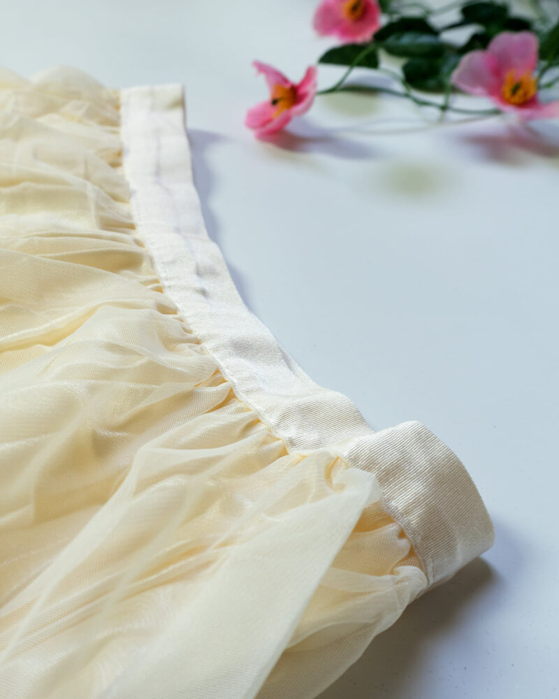 Ravya Netted White with Multicolor Floral Skirts – Women’s Skirt - Image 2