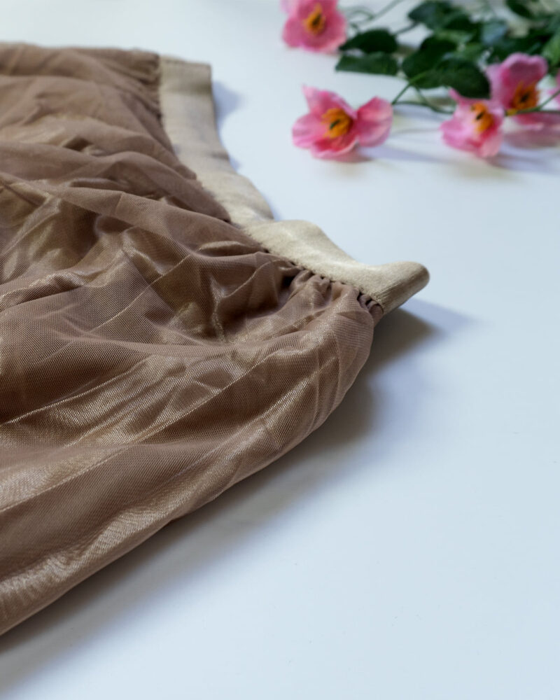 Tarini Netted Brown with Multicolor Floral Skirts – Women’s Skirt - Image 2