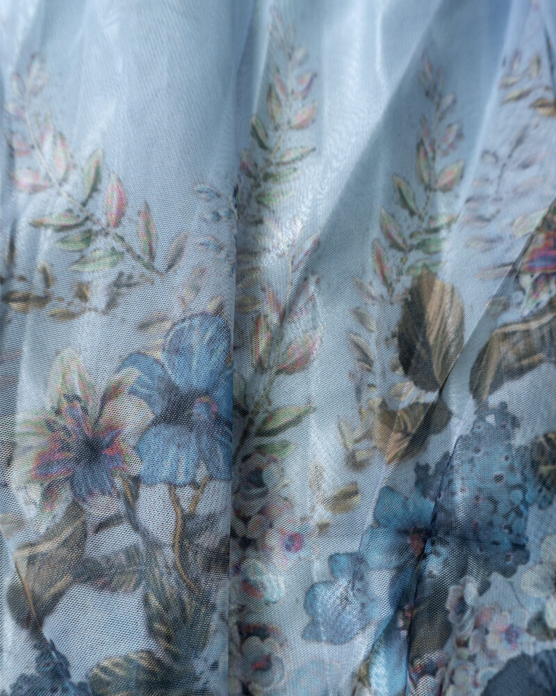Ninio – Netted Blue with Blue Floral Skirt for Women - Image 2