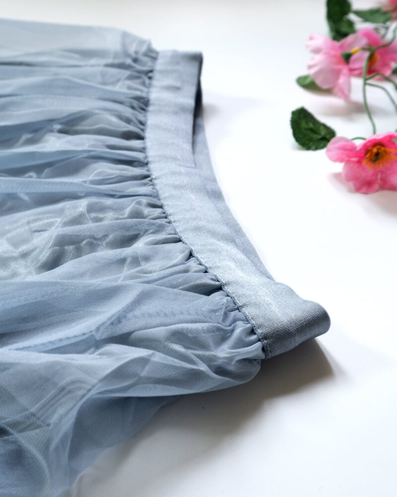 Ninio – Netted Blue with Blue Floral Skirt for Women - Image 3