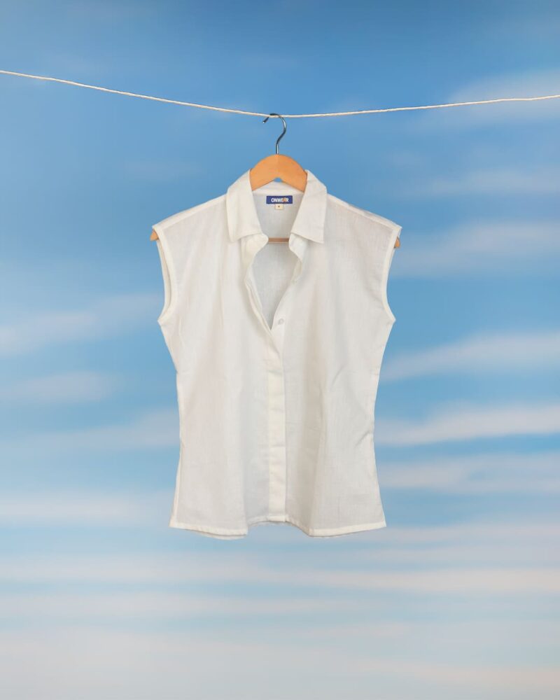 Flexa – Lycra White Tank Top Set for Women