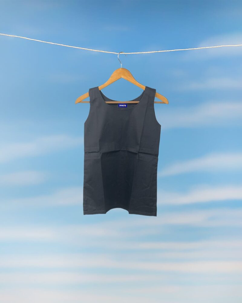 Flexa Lycra Black Tank Top for Women - Image 4