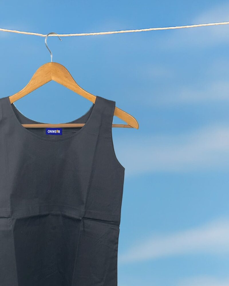 Flexa Lycra Black Tank Top for Women - Image 5