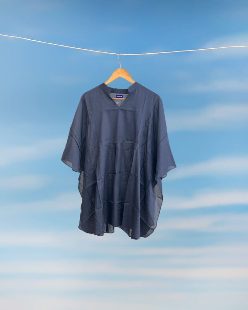 Nysa Cotton Satin Navy Blue for Women